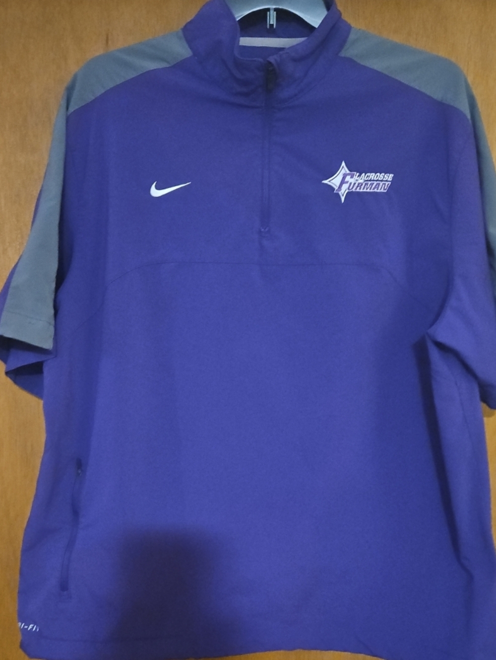Nike Purple Lacrosse Quarter-Zip Pullover